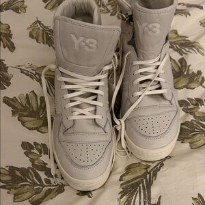 Y-3 Women's Cream High-Top Sneakers
